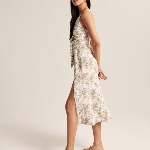 Abercrombie Tie-Front Midi Dress - Picture 5 of 9